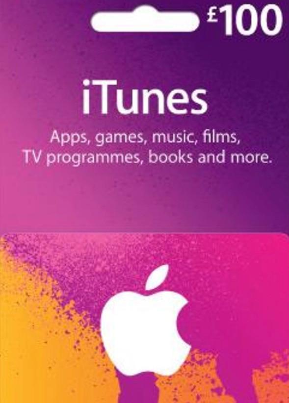 Apple iTunes Gift Card 100 GBP (UK)
