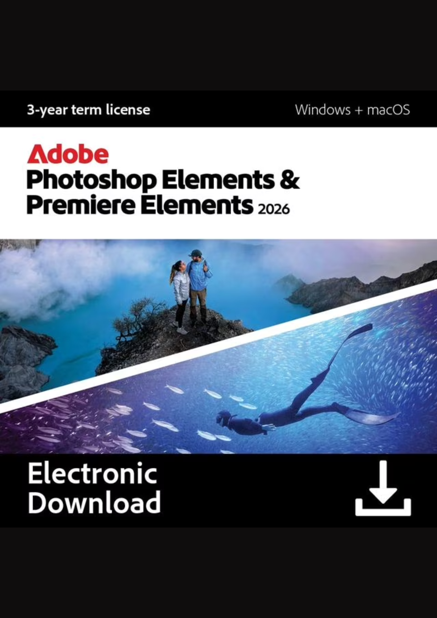 Adobe Photoshop Elements 2026 & Premiere Elements 2026 (3-Year Term)