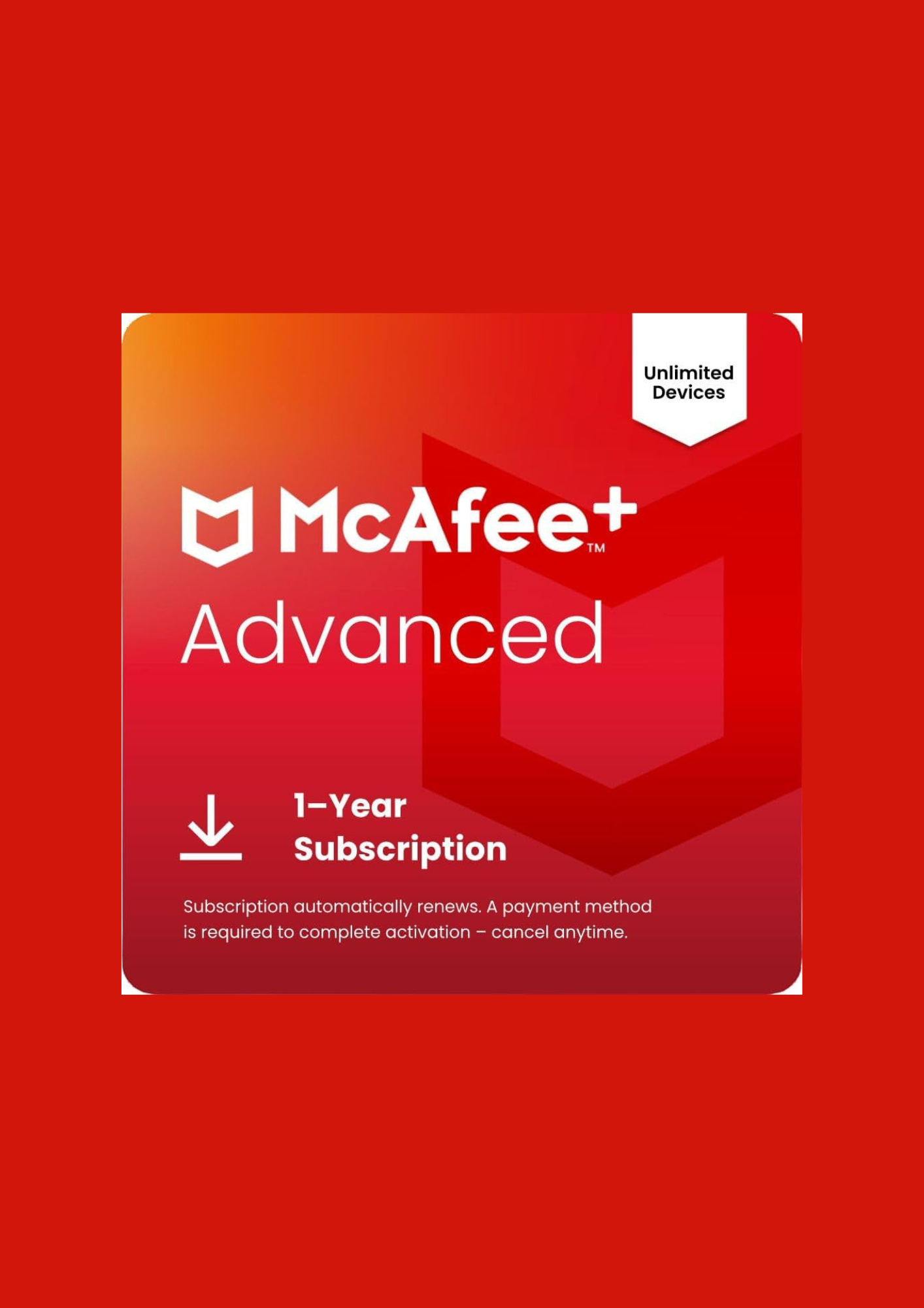 McAfee+ Advanced - Individual 1 Year Subscription Key GLOBAL