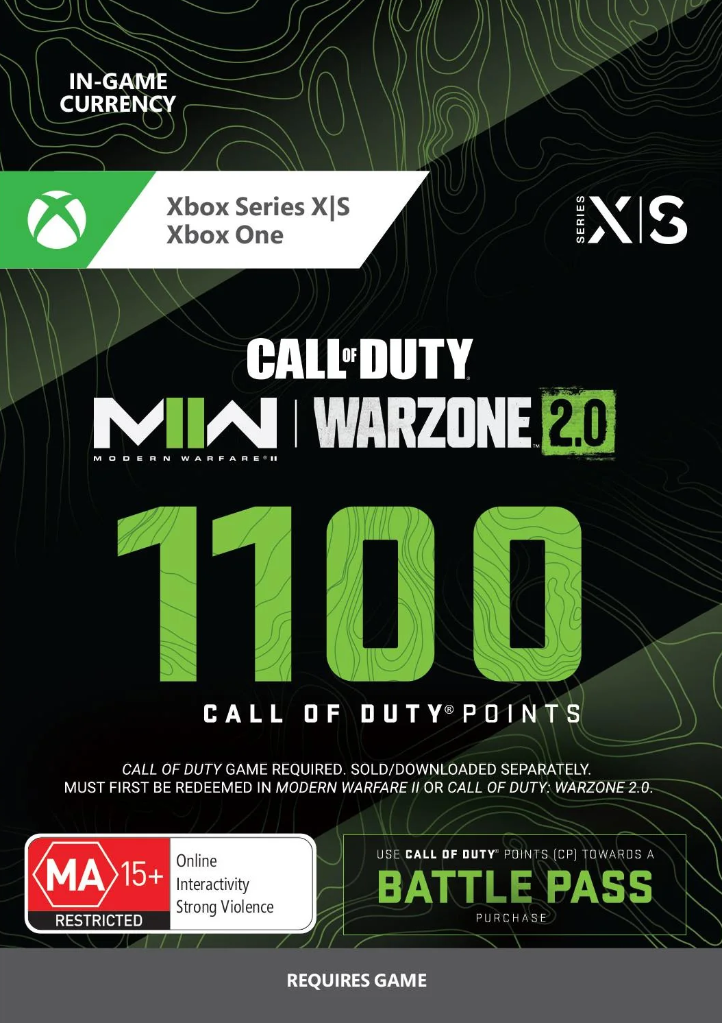 1,100 Modern Warfare II or Call of Duty: Warzone 2.0 Points
