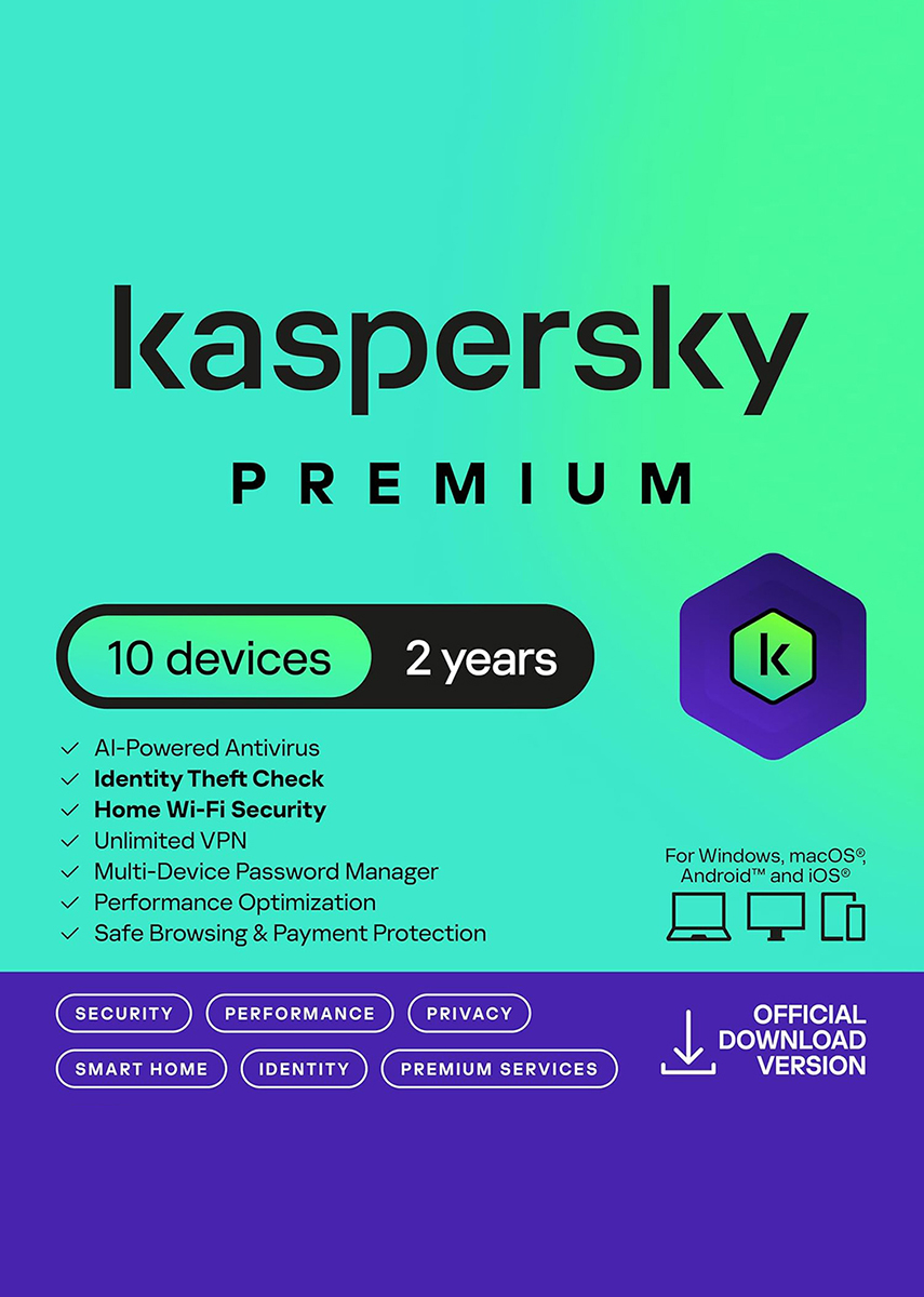 Kaspersky Premium (2 Years / 10 Devices)