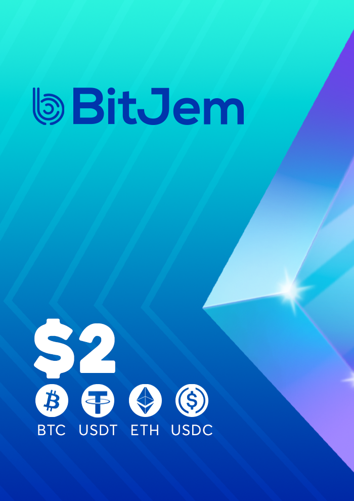 BitJem Bitcoin Gift Card 2 USD