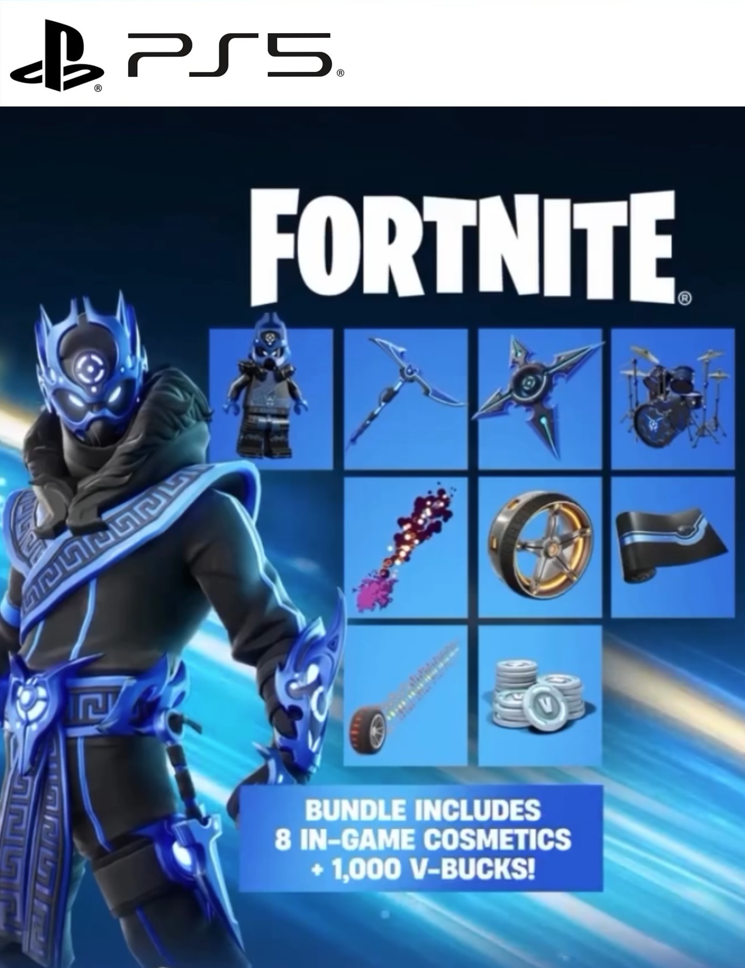 Fortnite Cobalt Star Bundle + 1000 V-Bucks (PS5) PSN Key LATAM