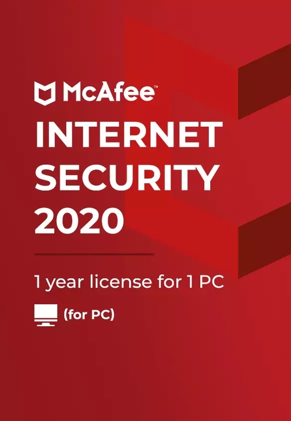 McAfee Internet Security 2020 1 Device 1 Year Key