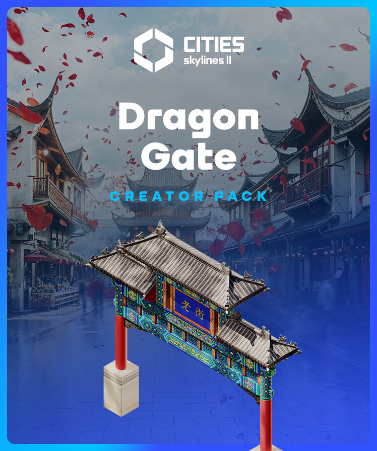 Cities: Skylines II - Creator Pack: Dragon Gate (DLC) Steam Key (PC) LATAM