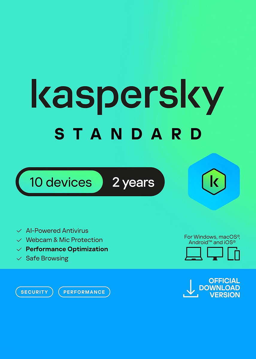 Kaspersky Standard (2 Years / 10 Devices)