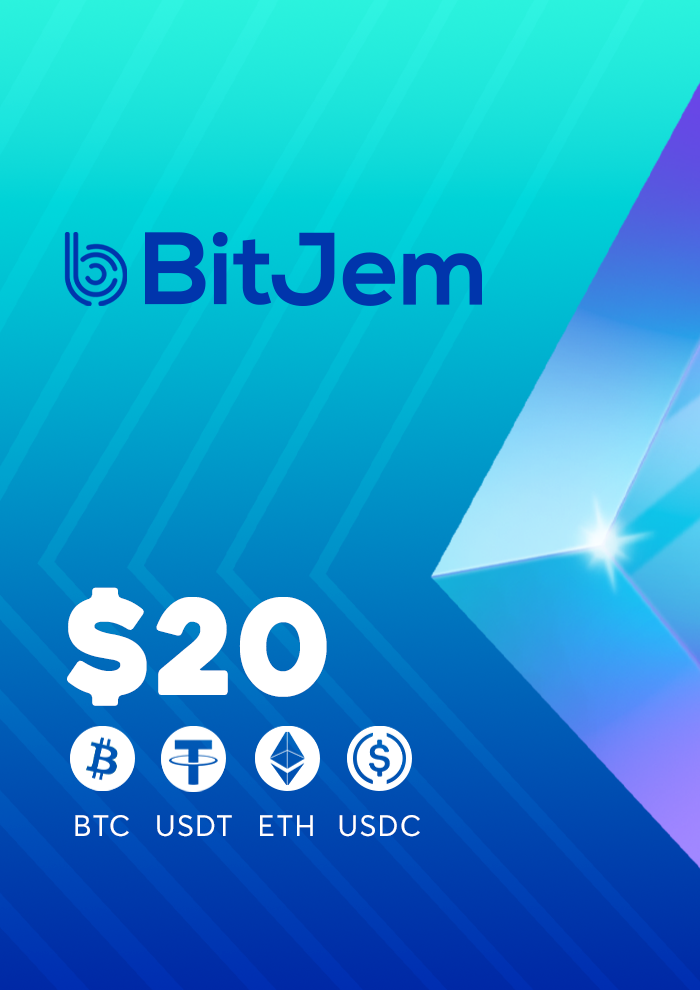 BitJem Crypto Gift Card 20 USD