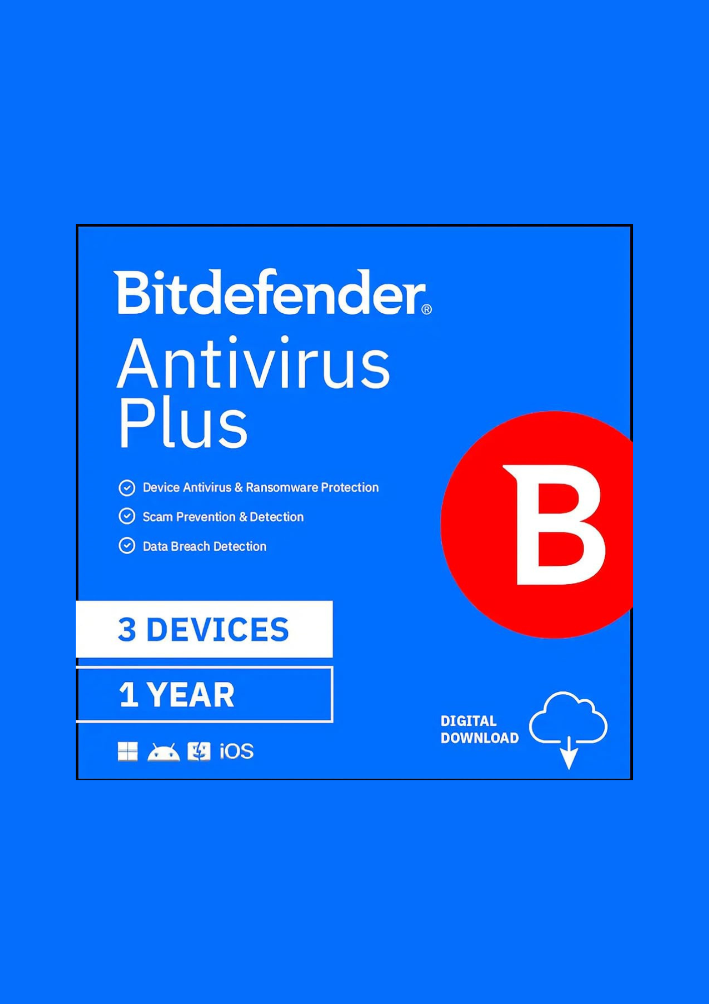 Bitdefender Antivirus Plus 2025 (3 Devices, 1 Year) Key GLOBAL