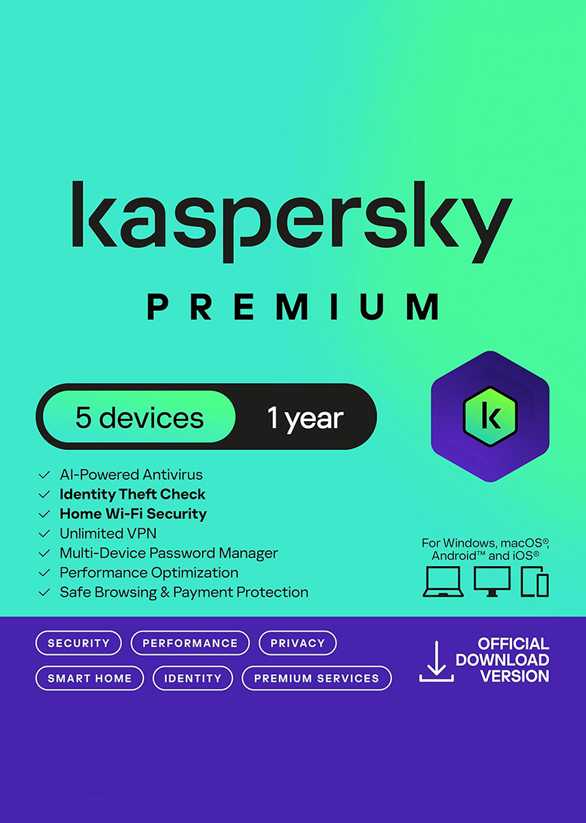 Kaspersky Premium (1 Year / 5 Devices) Key UNITED KINGDOM/IRELAND