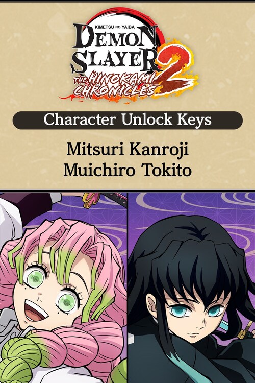 Demon Slayer - Kimetsu no Yaiba - The Hinokami Chronicles 2 Character Unlock Keys: Muichiro Tokito and Mitsuri Kanroji (DLC) PSN (PS4/PS5)