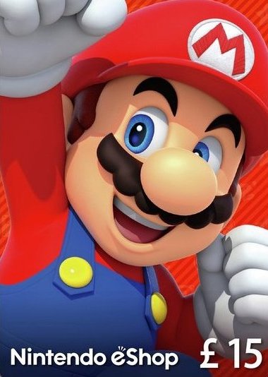 Nintendo gift card 15 GBP