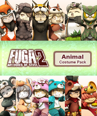 Fuga: Melodies of Steel 2 - Animal Costume Pack (DLC) Steam Key (PC) GLOBAL