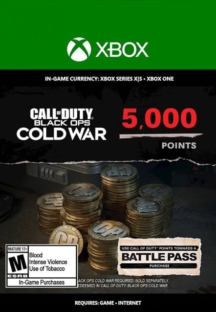 5,000 Call of Duty: Black Ops Cold War Points