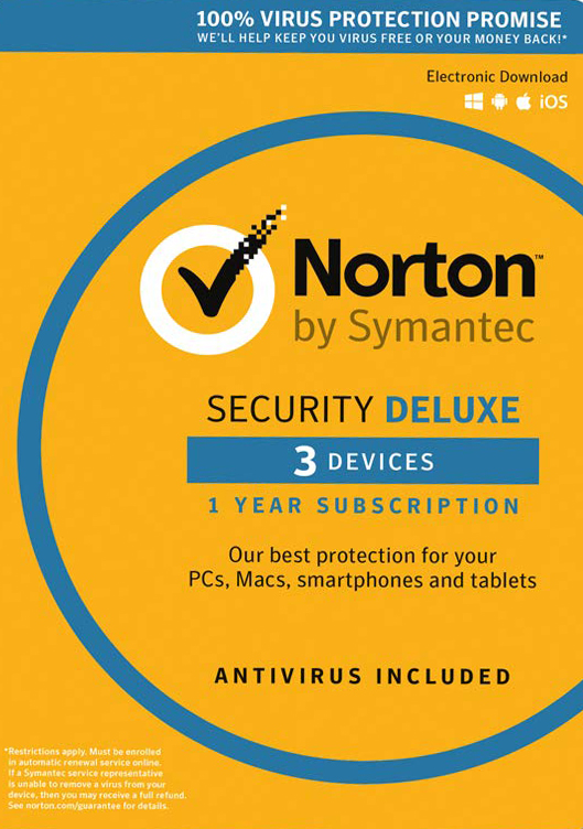 Norton Security Deluxe - 3 Device - 1 Year