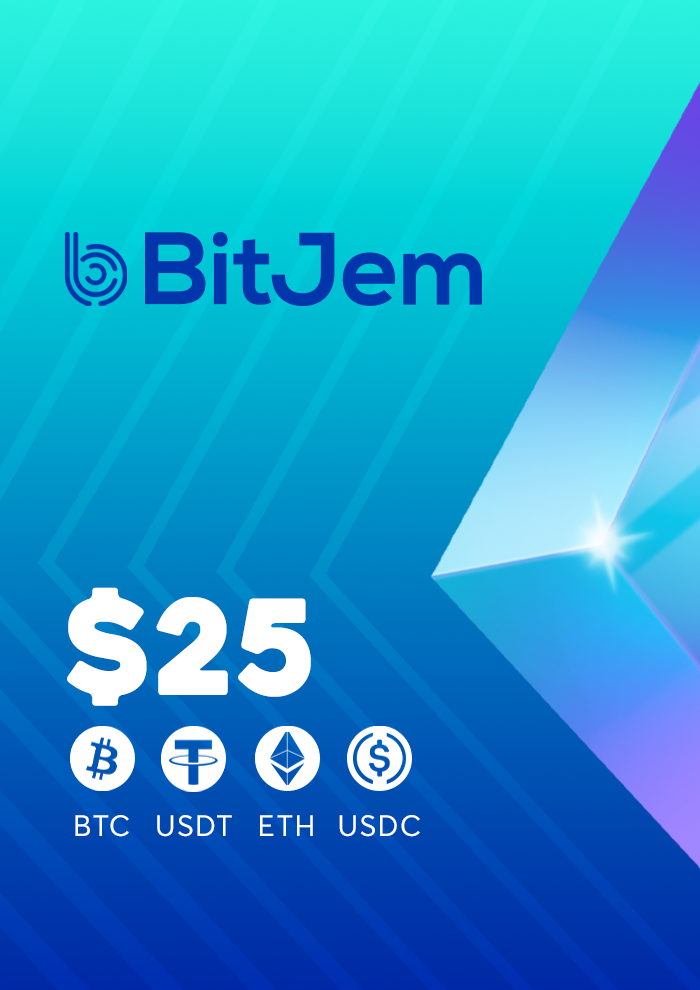 BitJem Crypto Gift Card 25 USD