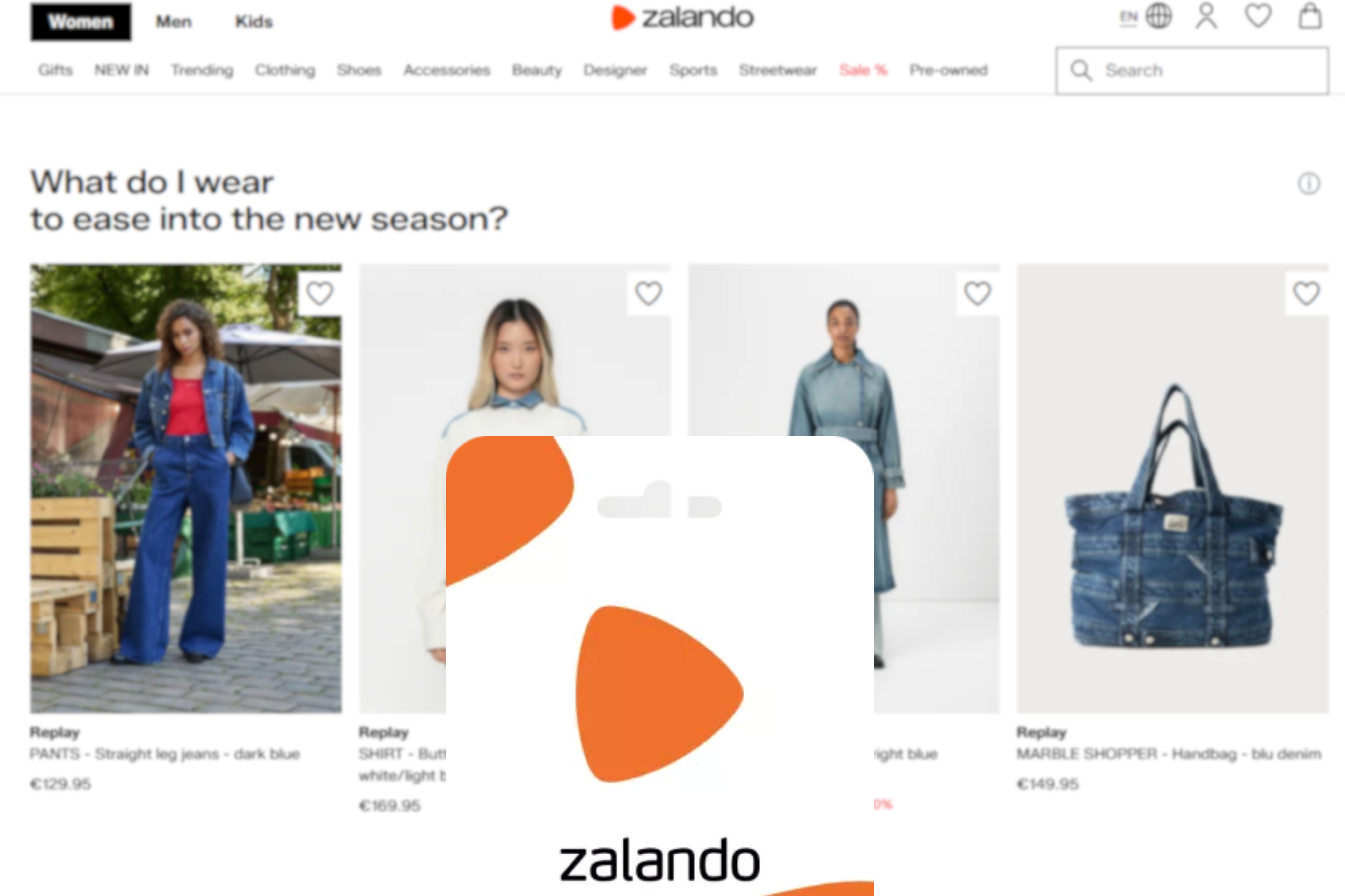 Use Zalando card for clothes and accessories