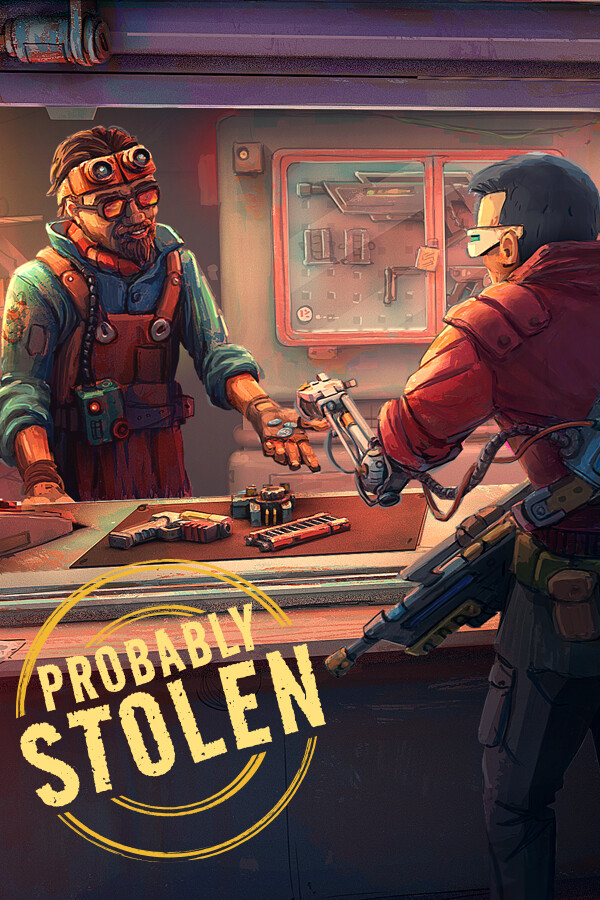 Probably Stolen - Cyberpunk Shopkeeper Sim game cover