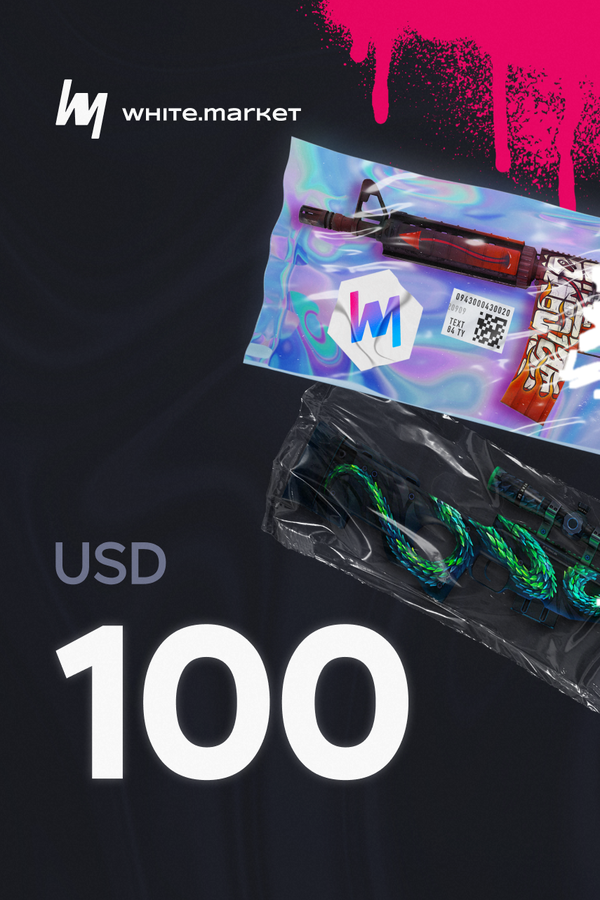 WhiteMarket Wallet Card 100 USD Key GLOBAL