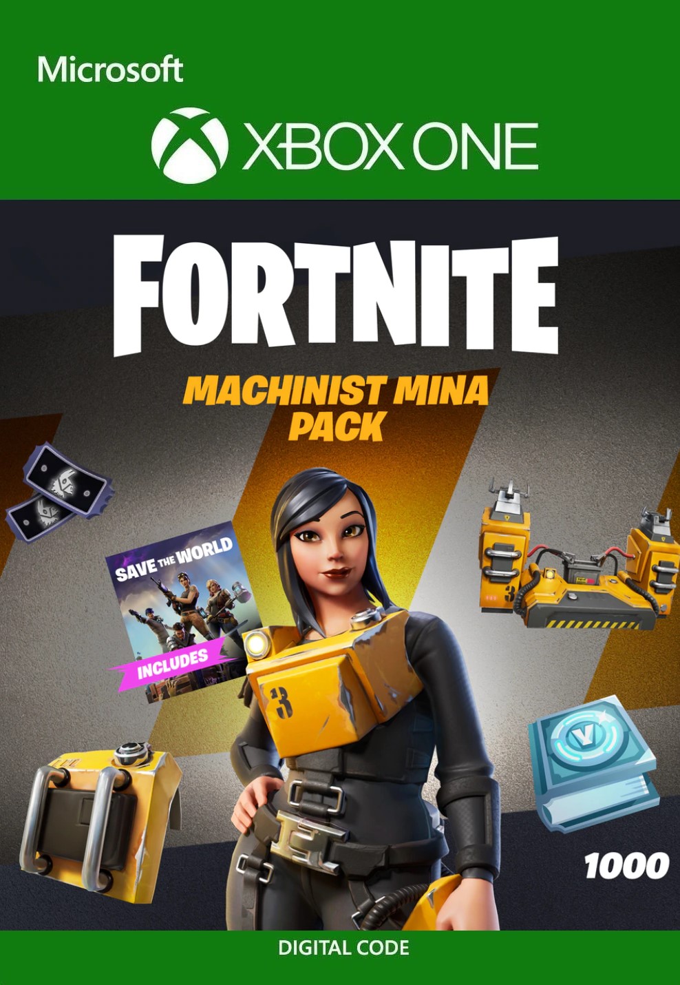 Fortnite - Machinist Mina Pack + 1000 V-Bucks Challenge key