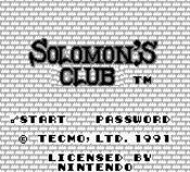 Solomon's Club Game Boy