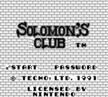 Solomon's Club Game Boy