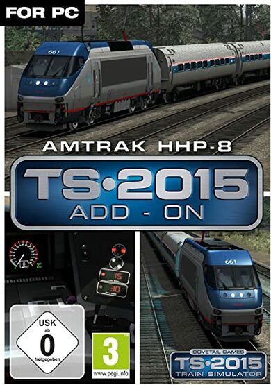 E-shop Train Simulator: Amtrak HHP-8 Loco (DLC) Steam Key GLOBAL