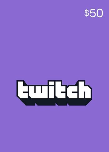 Twitch Gift Card 50 USD Clé UNITED STATES