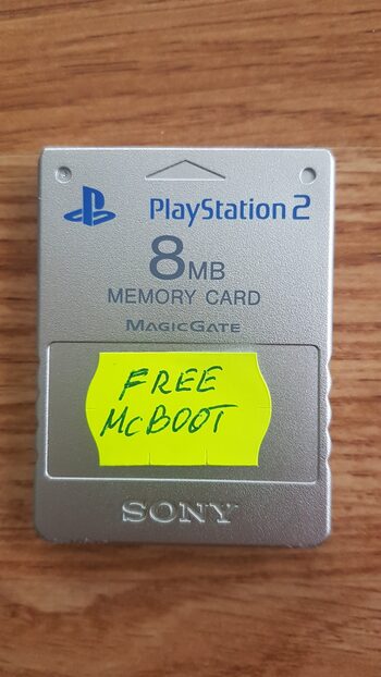 Originali Sony Ps2 atminties kortele ( memory card ) 8 mb su free mcboot.