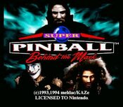 Super Pinball: Behind the Mask SNES