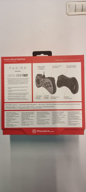 PowerA FightPad Laidinis Valdiklis | Nintendo Switch (Raudonas)