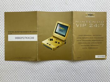 Manual Instruciones Gameboy Advance SP Puntos Oro Zelda Triforce