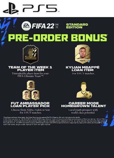 E-shop FIFA 22 (Standard Edition) Pre-order Bonus (DLC) (PS5) PSN Key EUROPE