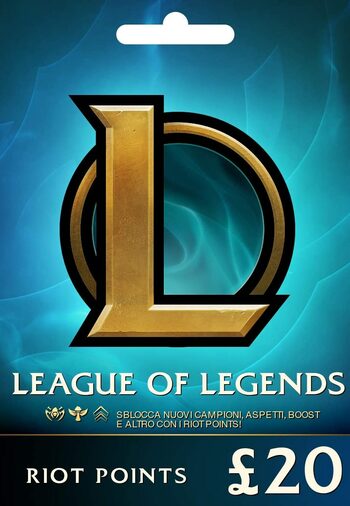 Buono regalo £20 League of Legends - Riot Key solo server EUROPA OVEST