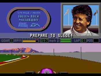 Redeem Mario Andretti Racing SEGA Mega Drive