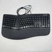 Microsoft Ergonomic Keyboard - Black Wired Comfortable Ergonomic Keyboard