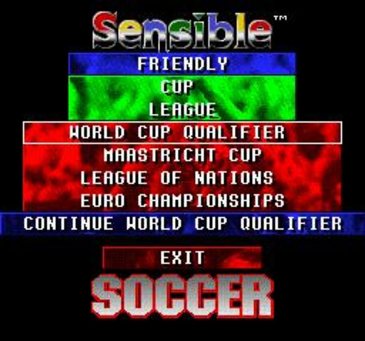 Sensible Soccer SEGA Mega Drive