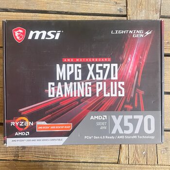 MSI MPG X570 GAMING PLUS AMD AM4 DDR4 M.2 USB 3.2 Gen 2 HDMI ATX - Defective Motinine plokste MB Motherboard Defektuota