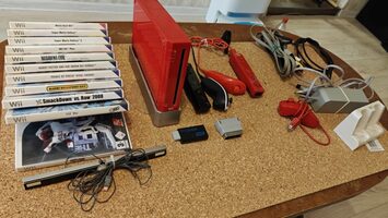 Nintendo Wii, Black & Red, 512MB