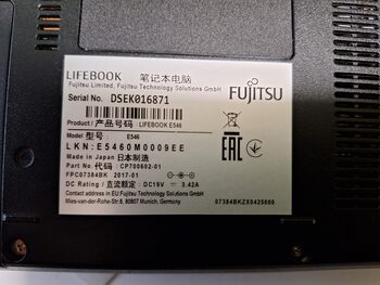 Fujitsu LIFE BOOK E546. i3-6100U. LED, FULL HD.