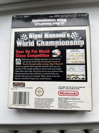 Get Nigel Mansell's World Championship Game Boy