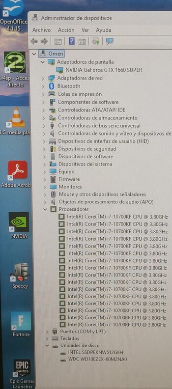 Torre i7 16x5.1 gtx 1660 super 6gb 16gb m2 y 1tb