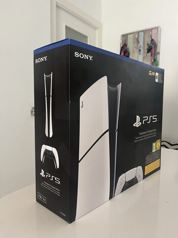 Playstation 5 Slim Digital Edition, Black & White, 825GB