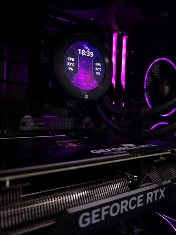 Žaidimų-darbo kompiuteris AMD Ryzen 7800X3D 32GB DDR5 1TB NVMe RTX 4070 Ti SUPER for sale