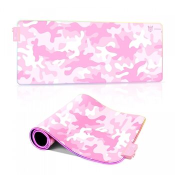  Onikuma MP005 Pink RGB mouse pad (RGB pelės kilimėlis)