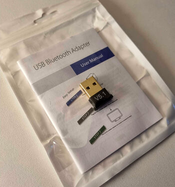 Bluetooth 5.1 adapteris (USB 2.0, belaidis, 3Mbps)