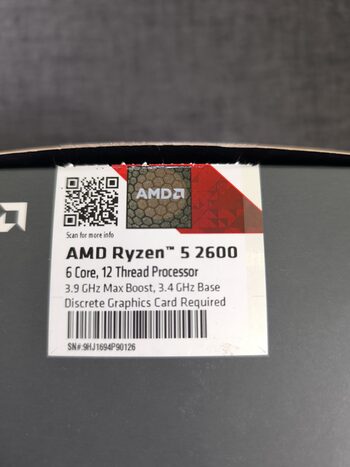 Get AMD Ryzen 5 2600 3.4-3.9 GHz AM4 6-Core CPU