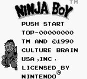 Ninja Boy Game Boy