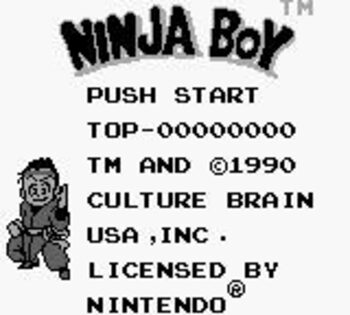 Ninja Boy Game Boy