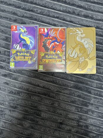 Pokémon Scarlet and Pokémon Violet Double Pack Steelbook Edition Nintendo Switch for sale