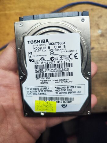 640GB HDD 2,5" SATA3 5400RPM